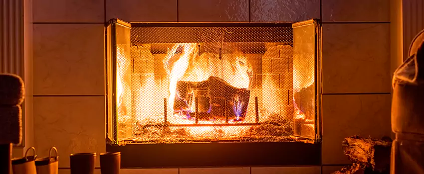 Mendota Hearth Landscape Fireplace Installation in Elk Grove Village, Illinois