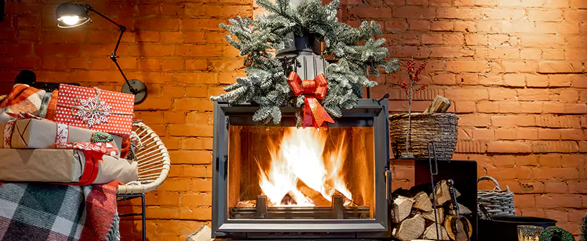 Travis Industries Linear Gas Fireplace Installation in Elk Grove Village, Illinois