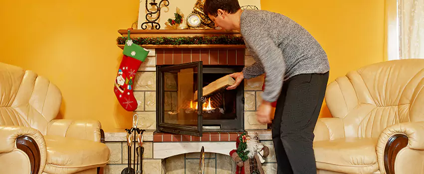 Rusted Metal Fireplace Restoration in Elk Grove Village, Illinois