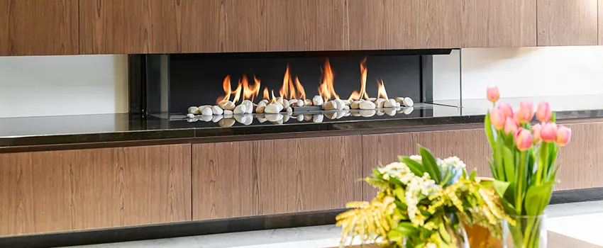 Double-height Fireplace Design Refurbishment in Elk Grove Village, Illinois