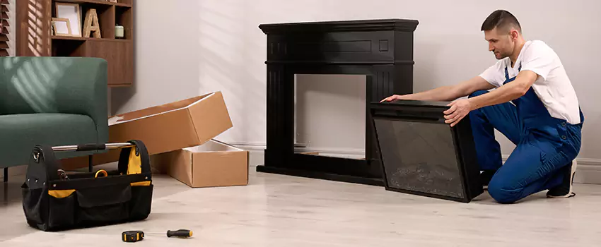 Old Rusted Metal Fireplace Repair And Replacement in Elk Grove Village, IL